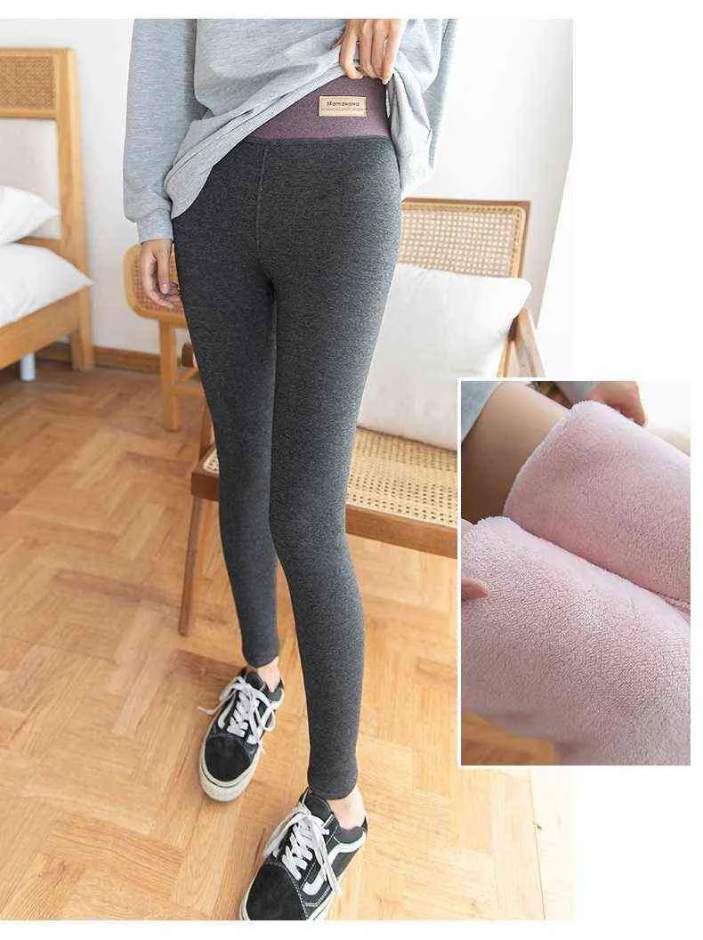 Streamgirl Plus Size High Waist Fleece Thick Maternity Leggings 5% Spandex,  Warm & Comfortable For Autumn/Winter Workouts Black From Dou05, $20.97