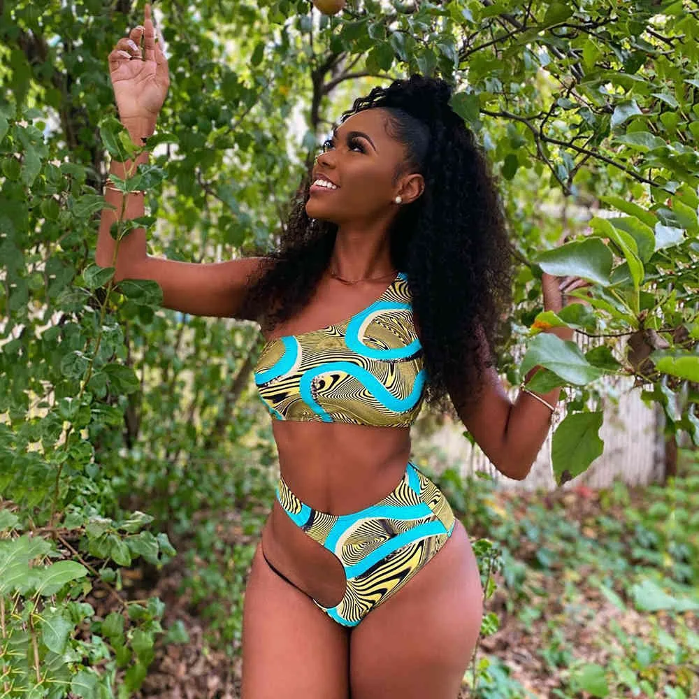 High waisted swimwear sets outlet