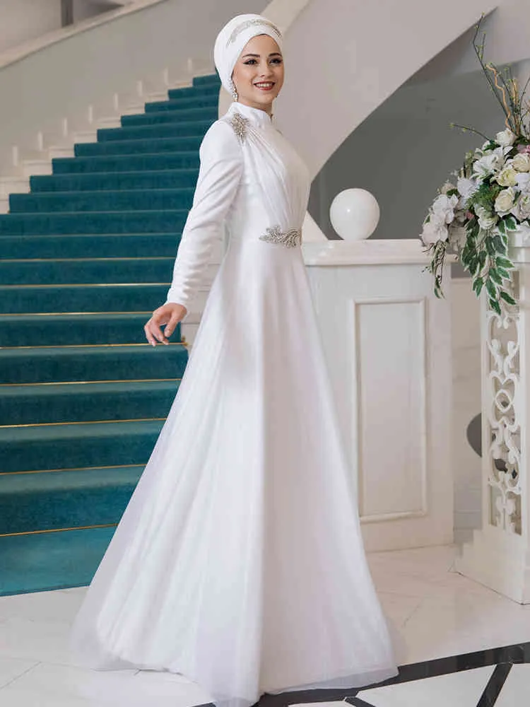 Robe blanche mariage hijab cheap
