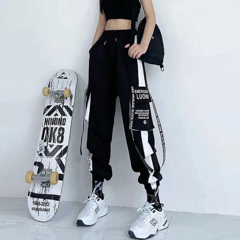 Casual loose high best sale waist bottom sports trousers