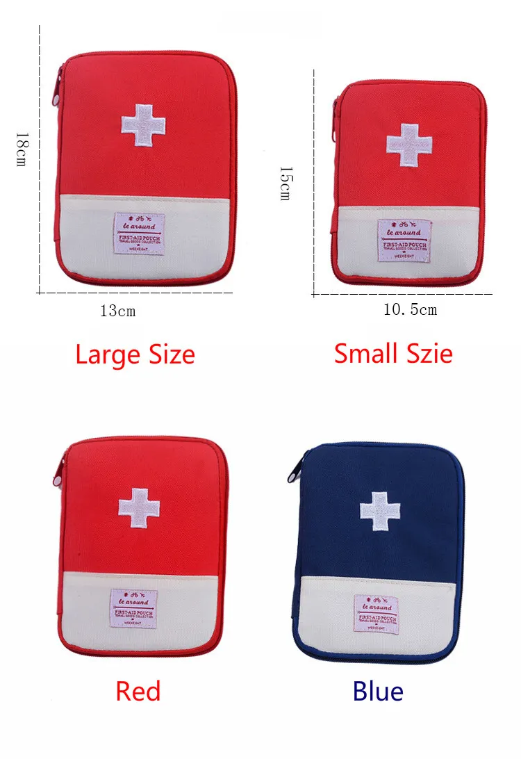 Mini bolsa de botiquín de primeros auxilios Paquete de medicina de viaje al  aire libre Organizador de botiquín de emergencia