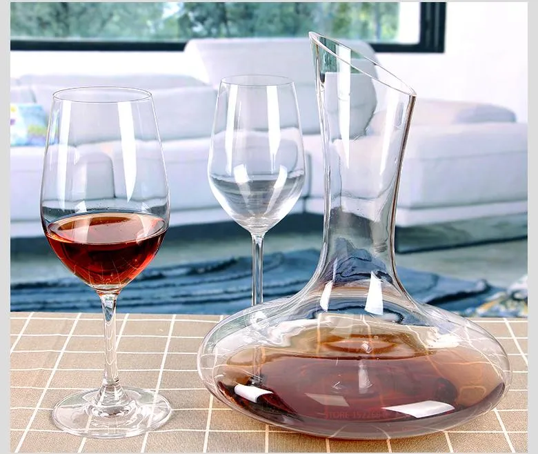 1.8L Classic Wine Decanter Di Cristallo Handmade Pourer Del Vino Rosso  Vivid Champagne Vino Rosso Del Decantatore Caraffa 60 Once Capacità Da  59,27 €