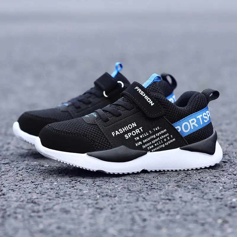 Ulknn Black Sneakers Boys Childrens Sports Shoes Section Mesh 8
