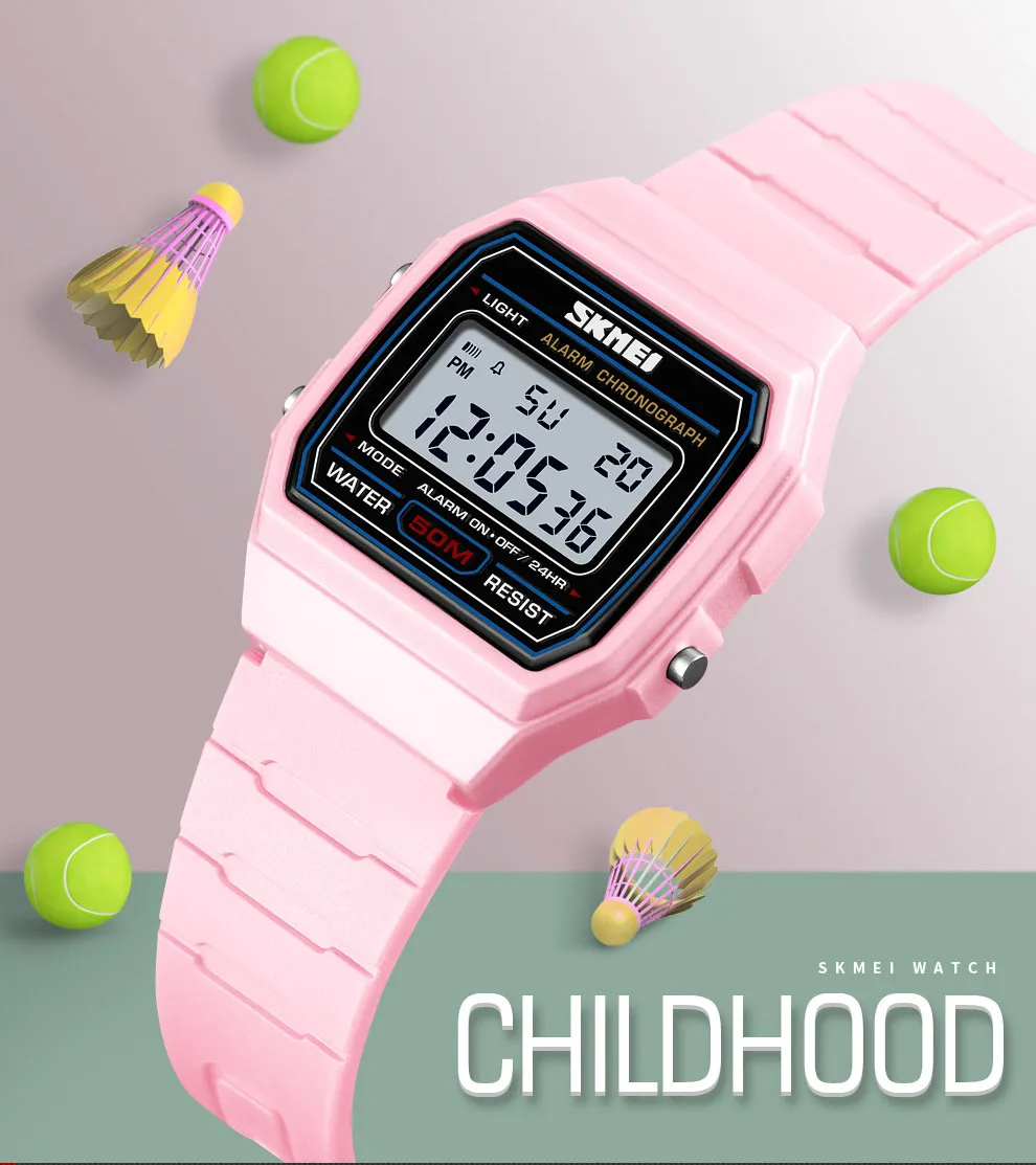 SKMEI Mens Kids Watches Stopwatch Digital Sport Wristwatch Alarm