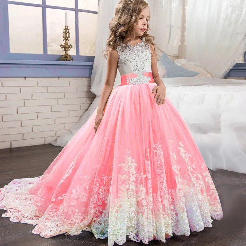 Bridesmaid Flower Girl Dresses Long Dresses For 10 Year Olds Blush