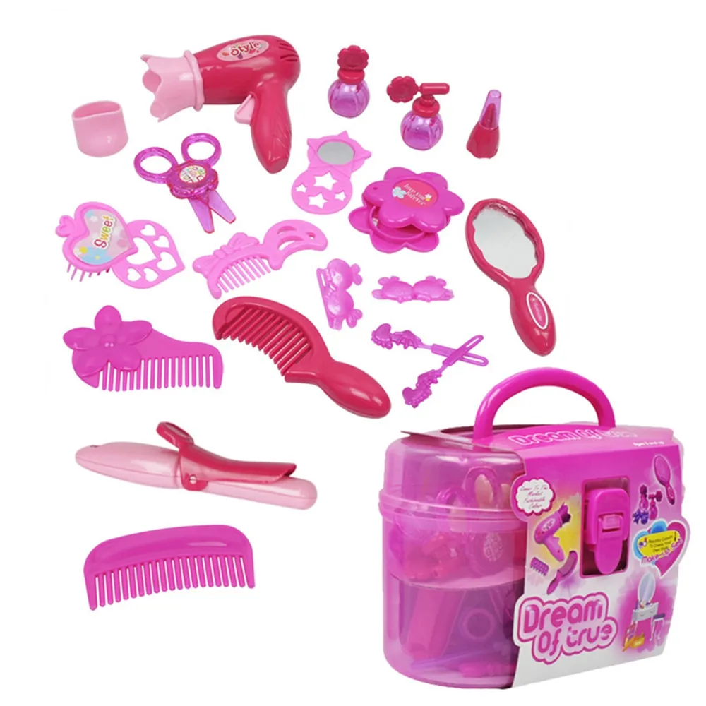 Crianças maquiagem cosméticos jogar caixa princesa maquiagem menina  brinquedo jogo conjunto batom sombra olho segurança não tóxico brinquedos  kit para crianças - AliExpress