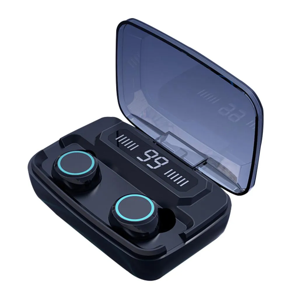 M11 TWS Bluetooth Fone De Ouvido Com LED Digital Display Toque De