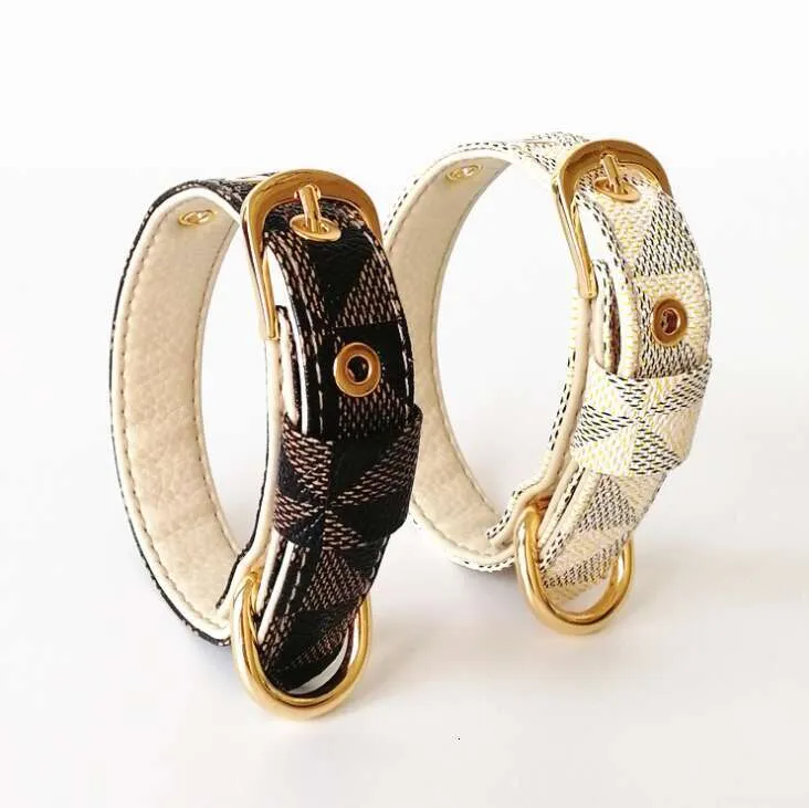 Wholesale Leather Pet Collar - Stylish Checked Design, Comfortable for ...