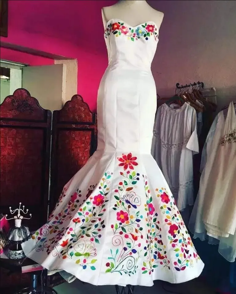 Robe de mariée mexicaine hotsell