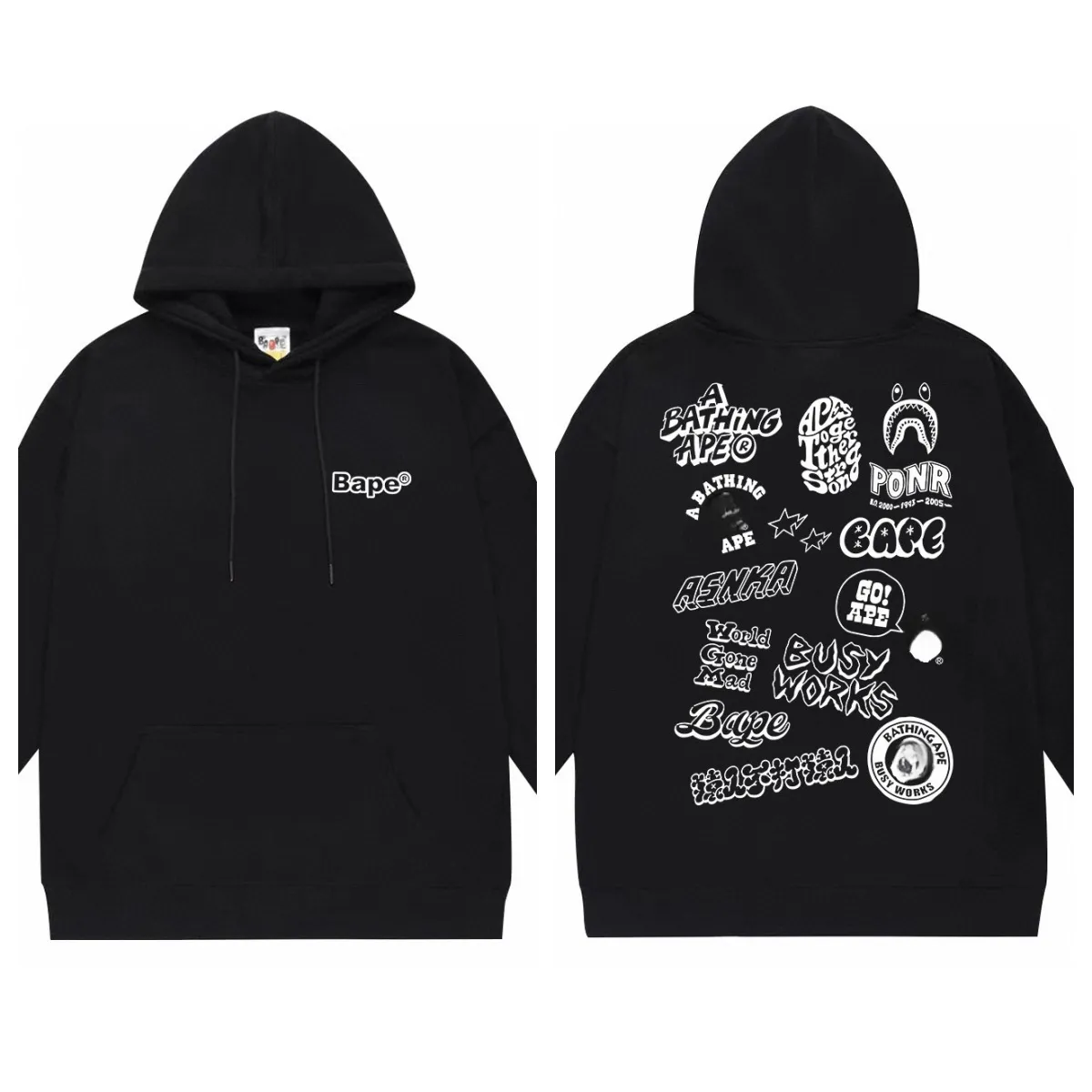 Off white x clearance bape hoodie