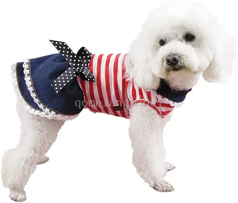 Dog Dress 4th Of July Dog Clothes For Small Dogs Girl Puppy Vest