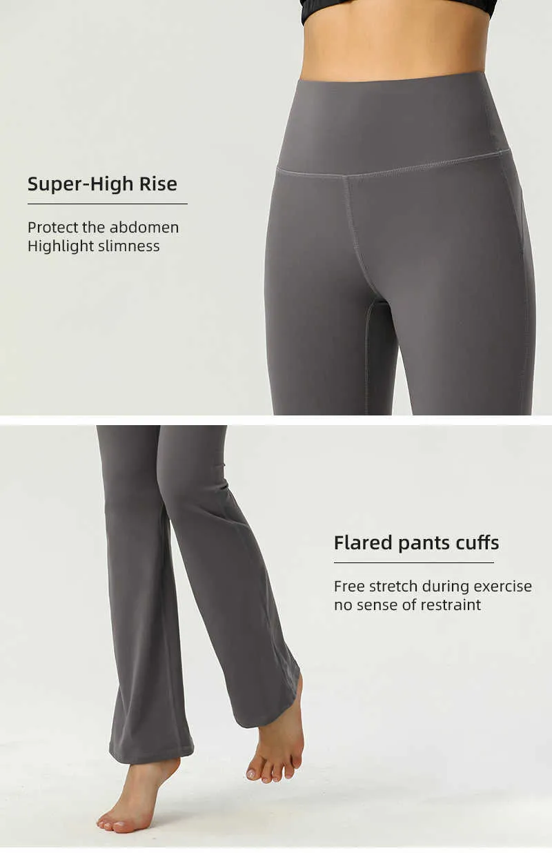 Lulu Women Workout Flare Pants Women Yoga Pants Super Stretchy