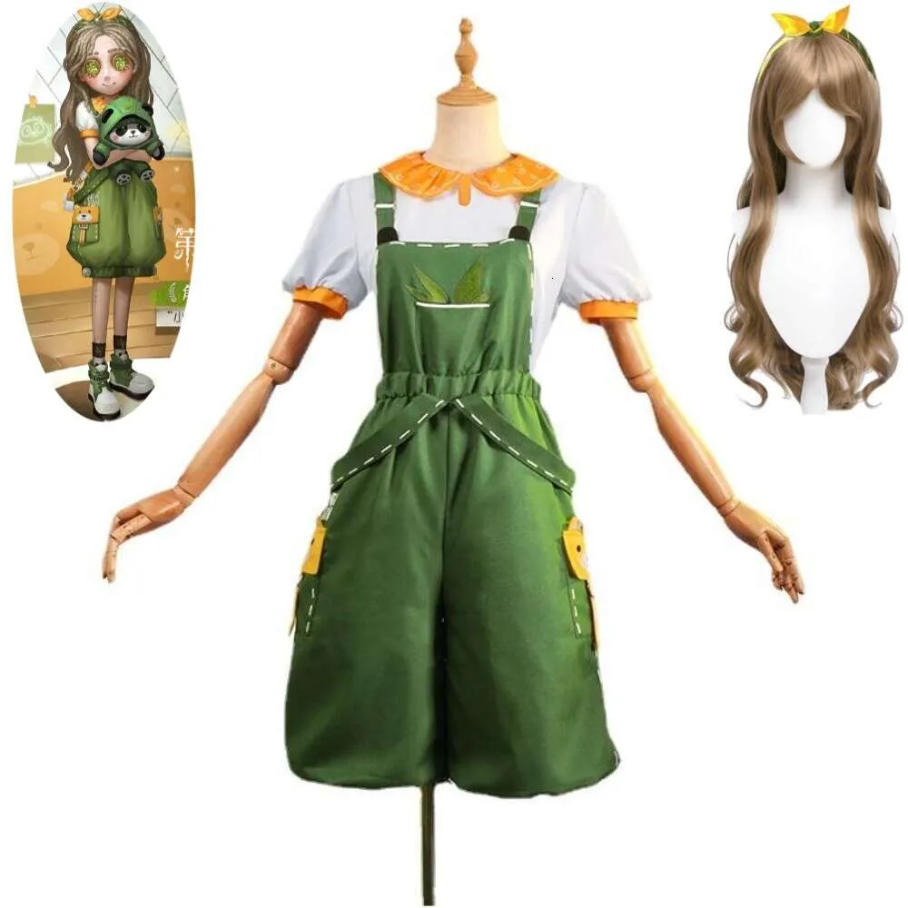 Juego de Cosplay de supervivientes de identidad para niña pequeña, disfraz de Alice Derose, peluca de Anime, uniforme de Panda encantador, traje de Halloween para adulto y niño