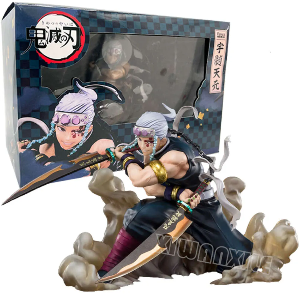 Zhongkaihua Figurines d'anime Uzui Tengen Figurine 14 cm en PVC Modèle Statue Uzui Tengen Action Figure Collections Décorations de bureau Cadeaux