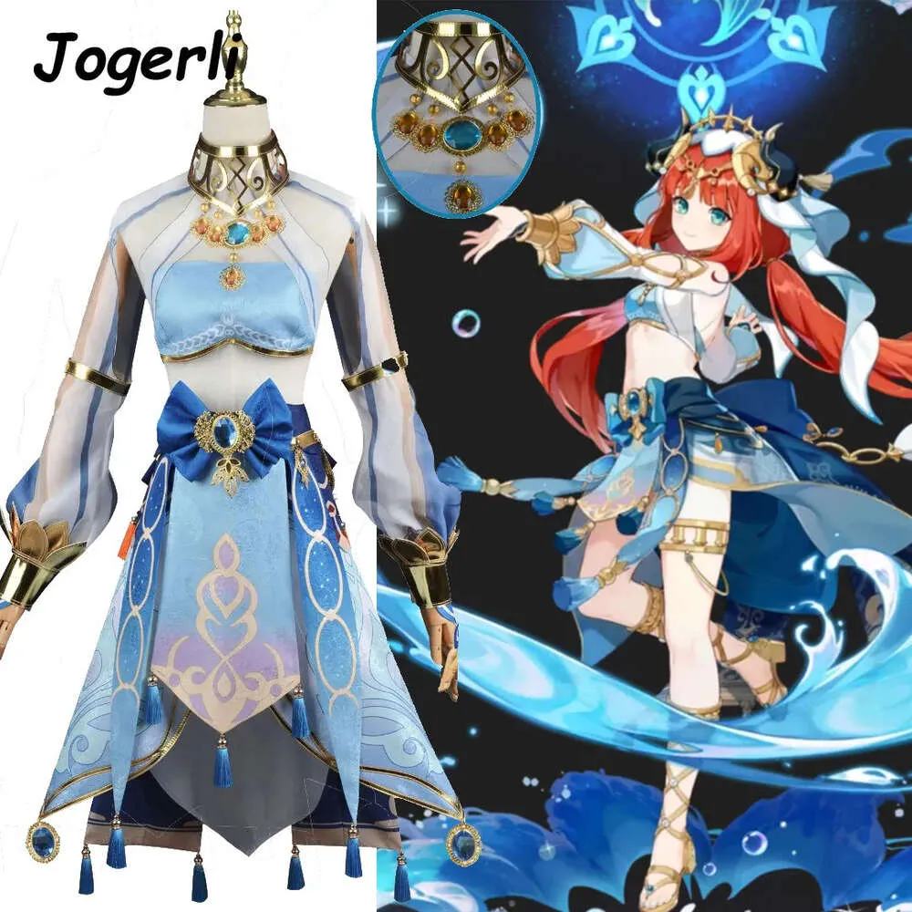 Genshin impacto nilou cosplay trajes jogo dança de lotuslight roleplay roupas de halloween feminino terno peruca