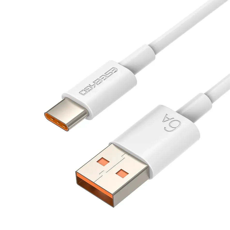 ESEEKGO 6A Cable de datos de carga USB tipo C súper rápido de 100 W 1 M 3 pies Cable de carga rápida Android Líneas de adaptador de cargador para Huawei Xiaomi 12 LL