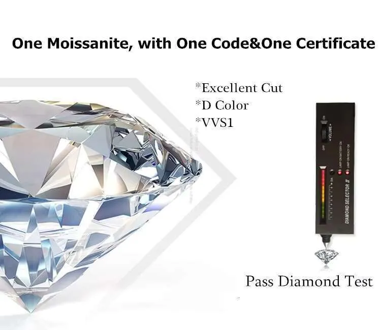 Orecchini a lobo moissanite design fiocco di neve argento 925_voghion.com