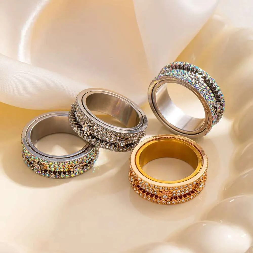 Anxiety Releasing Rotator Ring For Couples 8mm Classic Design_voghion.com