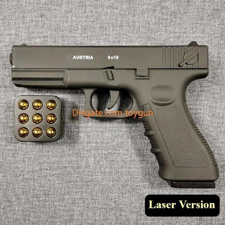リアルなおもちゃ銃：レーザー照準器付き自動シェル排出ピストル