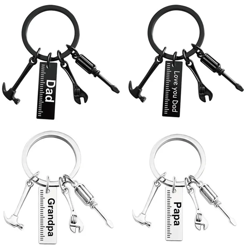 Creative Mini Tools Keychain Wrench Pliers Saw Hammer Axe Shovel Small Tools  Keychain Key Chain Key Chain Craft Gift
