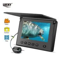 Camera sous Marine Peche DVR, Moniteur LCD 7 Pouces HD 1080P Fish Finder  15m Caméra étanche pour Pêche sur Glace, en lac et en Bateau Caméra de  Pêche sous-Marine (15M, 7 inch) 