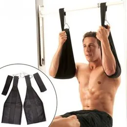 Sangles Abdominales Portables Pour Barre De Traction – Rehausseur De Jambes Suspendues, Velcro Double Face Résistant 127 Kg, Coudière EVA, Pour Entraînement à Domicile