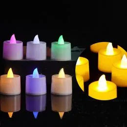Bougies LED Sans Flamme Rose Shadow - Flamme Vacillante Réaliste - 2 Pièces - Piles Incluses