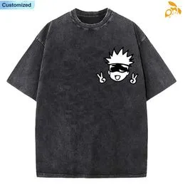 T-shirt Vintage Hanes Homme – Noir Délavé – Taille XL – Poche – Coton – Occasion Très Bon état
