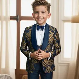 Gilet Sans Manches Garçon Gentleman - Costume Enfant Soirée Mariage Baptême