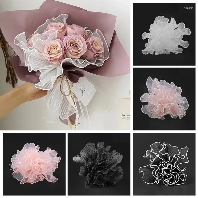 Dropship 1 Roll Hard Rough Mesh Flower Wrapping Paper Mesh Yarn Florist  Bouquet Supplies DIY Crafts Gift Packaging, Grey to Sell Online at a Lower  Price
