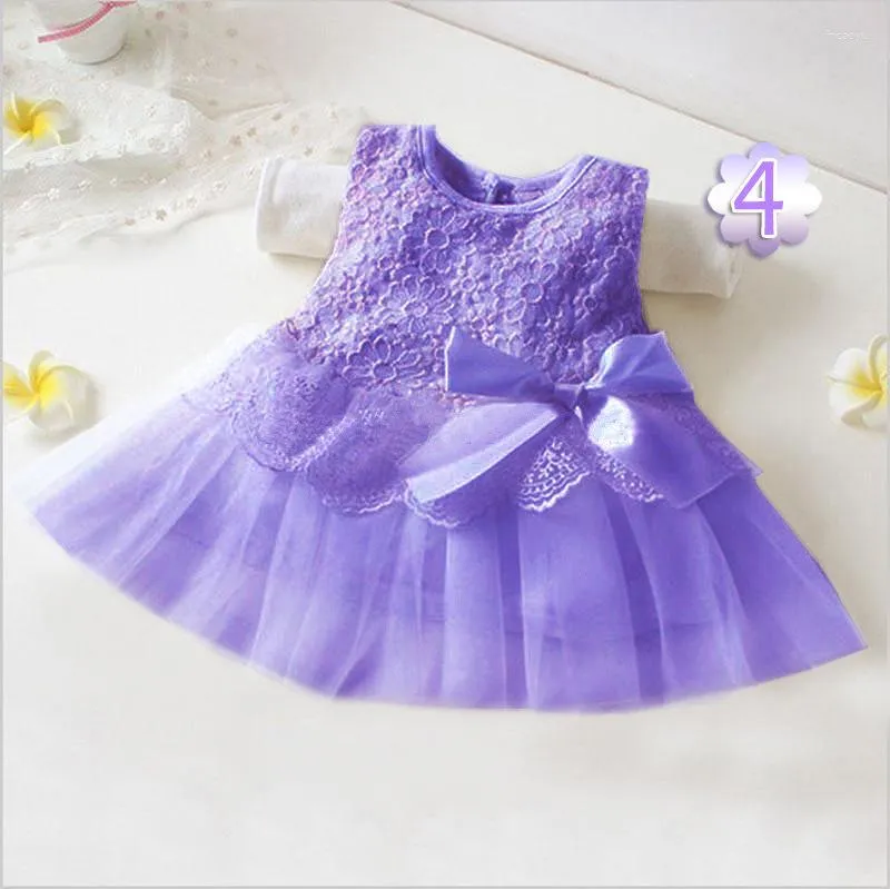 Girl Dresses Girls Princess Dress Children's Clothing Baby Clothes Kids Tutu Chiffon With Bowknot