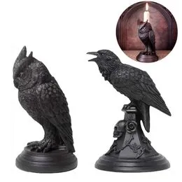 Cuervo Negro Decorativo De 15 Cm Con Elástico Para Hombro, Disfraz Y Accesorio Para Halloween Y Fiestas Temáticas, De Fiestas Guirca