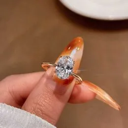 SEA OF ICE Anillo De Compromiso De Plata De Ley 925 De