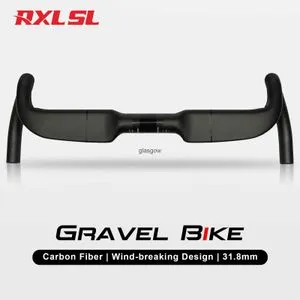 Guidon Vélo De Route En Carbone Intégré - Câblage Interne, Barres De Chute - Largeurs 400/420/440mm