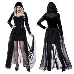 Dégusement De Dable Pour Enfants 4 Pèces Avec Cape, Cornes De Dable, Trdent Et Maqullage