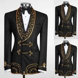 MANYUBEI Veste Smoking Homme Grande Taille - Blazer Mariage 2 Boutons Coupe Ajustée, 5XL Black