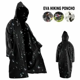 Imperméable EVA Portable Cape De Pluie Femme Ceestyle - - Poncho Capuche Moto/Vélo - Pour Randonnée Camping Voyage Imperméable Femme