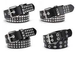 Ceinture Large Corset Femme - Faux Cuir Noir - Style Punk/Rock Gothique - Taille Unique (26-29 Pouces)