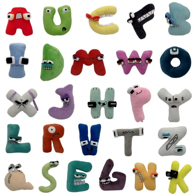 Bonecas de pelúcia Alphabet Lore números 0-9 animais de pelúcia educação  bloco de números