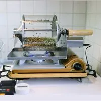 Machine à Torréfier Les Grains de Café en Acier Inoxydable Rouleau à Café  220V