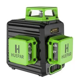 Huepar Línea Cruzada De Nivel Láser Verde Autonivelante Con 2 Puntos D