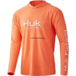 HUK Chemise à manches longues Pursuit pour homme | Chemise de performance + protection solaire