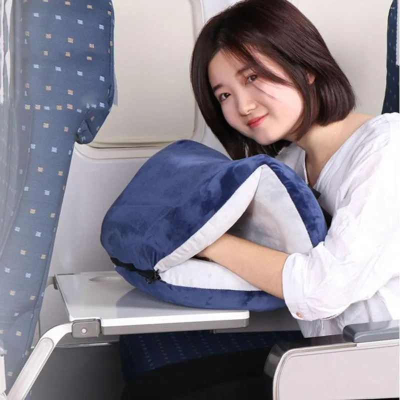 Almohadas de viaje Aviones Inflables Super Light Almohada portátil para el  cuello en forma de U Almohada inflable automática cervical Vertebr Pillow