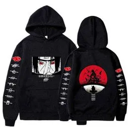 Sudadera con capucha de Naruto Akatsuki para mujer, ropa de calle con  estampado de símbolos de