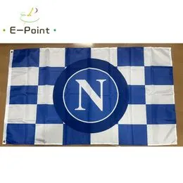 Forza Napoli Drapeau Géant Avec Blason – Grand Drapeau De