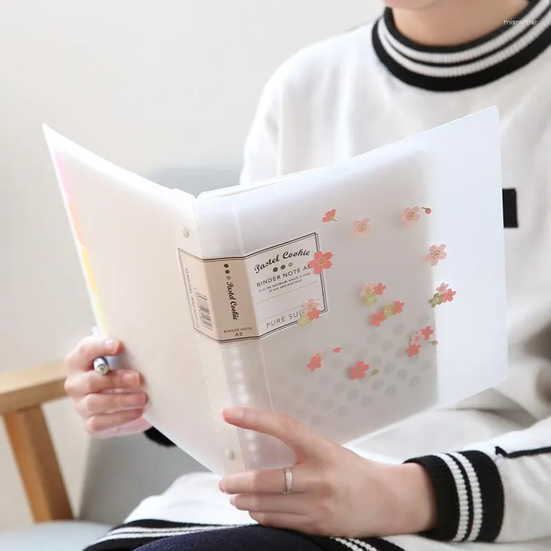 Carnet de notes à feuilles mobiles japonais Sakura, Kawaii, carnet de  voyage, manuel spirale A6, agenda