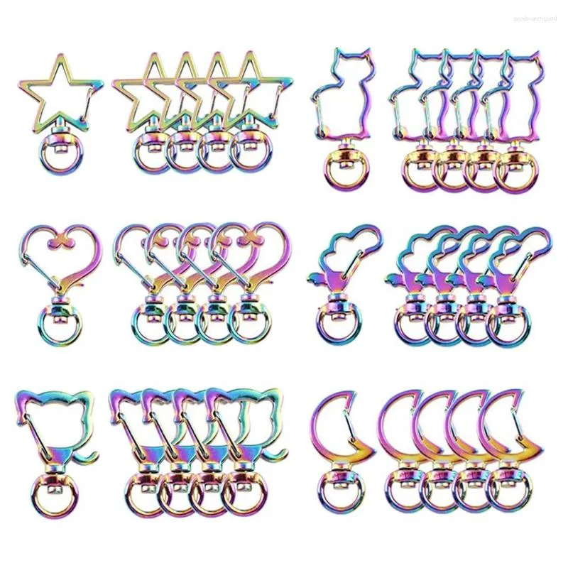 Colorful Metal Swivel Clasp Lanyard Snap Hooks Set Of 10 For DIY Trinkets,  Lobster Clasp Keychain, And Jewelry Making From Likegrace, $3.89