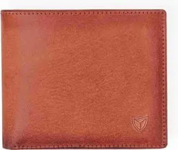 Cartera De Cuero Para Hombre Hecha A Mano En Ubrique - Protección RFID, Sin Monedero, Color Marrón - Modelo 10074