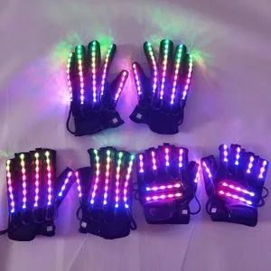 Vendeur Britannique, Gants Lumineux Lampes LED 6 Modes D'éclairage Vendeur Britannique, Gants Lumineux Lampes LED 6 Modes D'éclairage