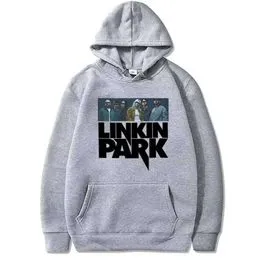 MYYLY Sweat à Capuche Homme Linkin Park - Pull Zippé Décontracté Avec Cordon Et Poches